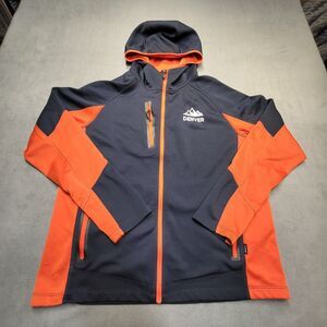 Landway Denver Softshell Jacket Mens M Orange Black Full Zip Hooded Coat
